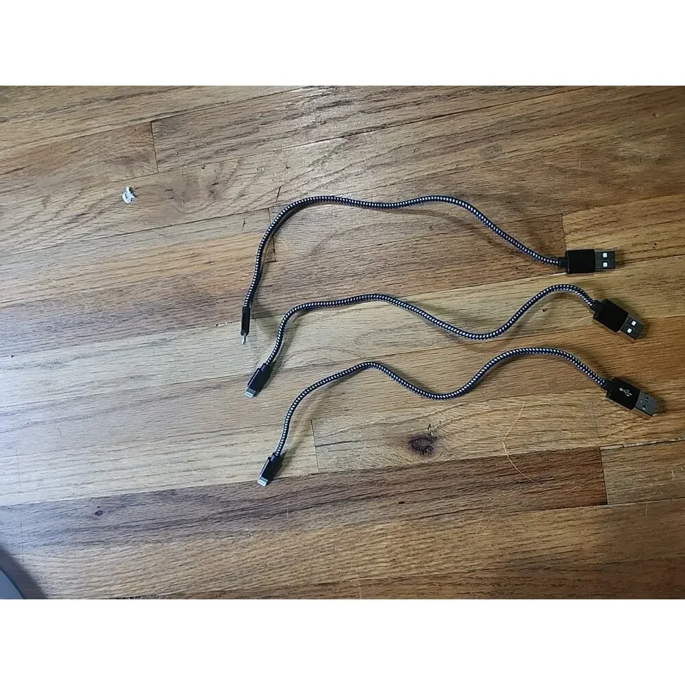 3 Pack 3 Ft USB To USB Type C Charging Cables